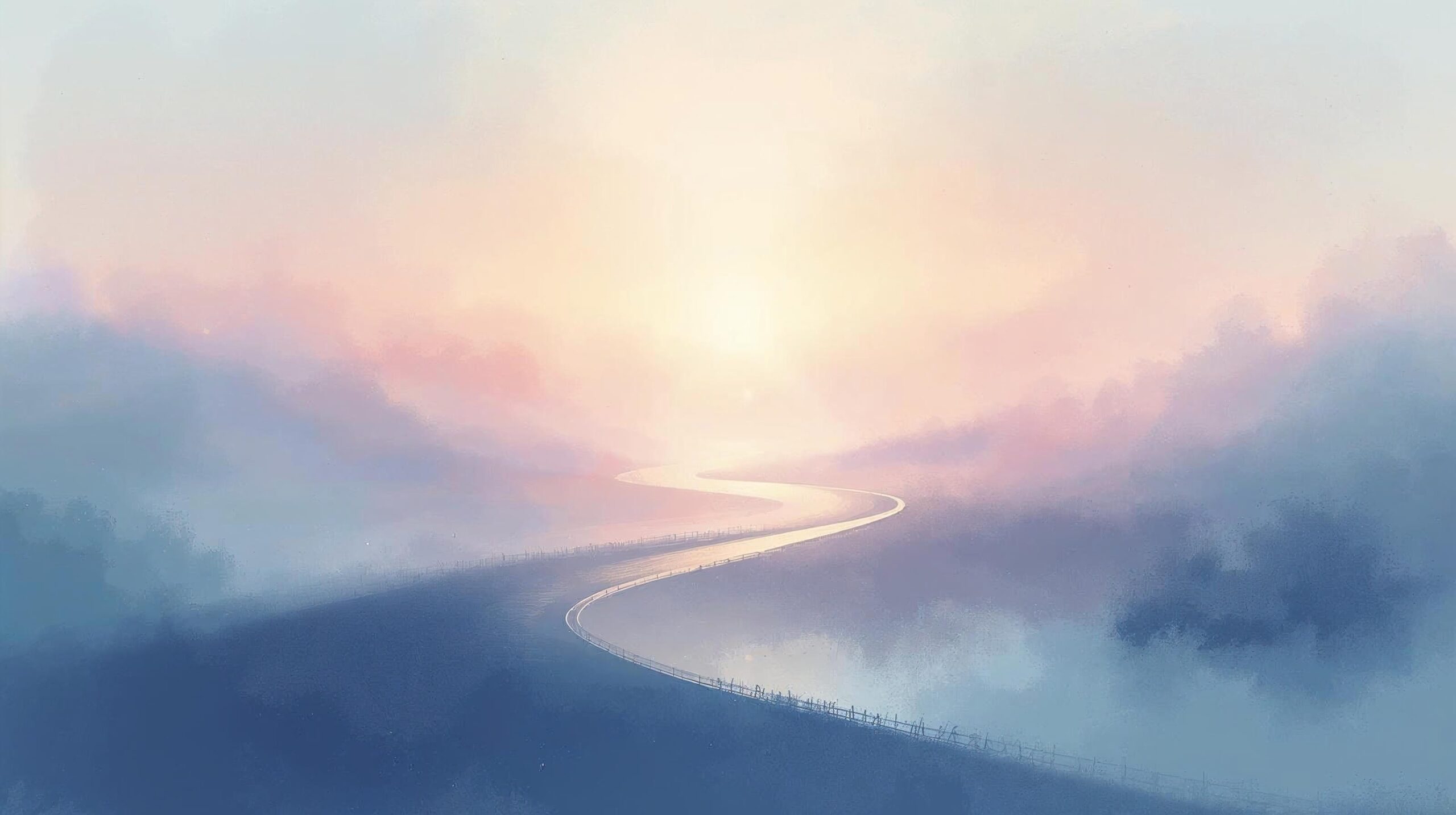 more background image for big homepage header. soothing calming depicting destiny , higher path, journey
